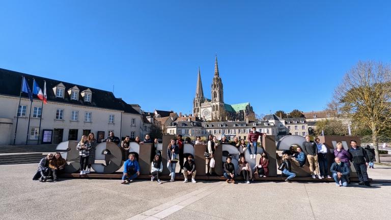 Holy Family University students visit Chartres Cathedral in Chartres, France (2022)